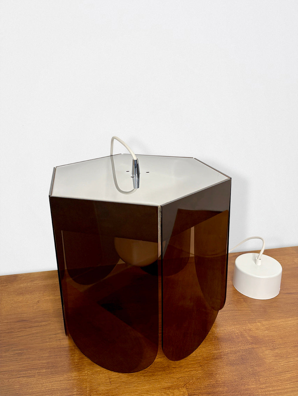 Suspension fleur plexiglas