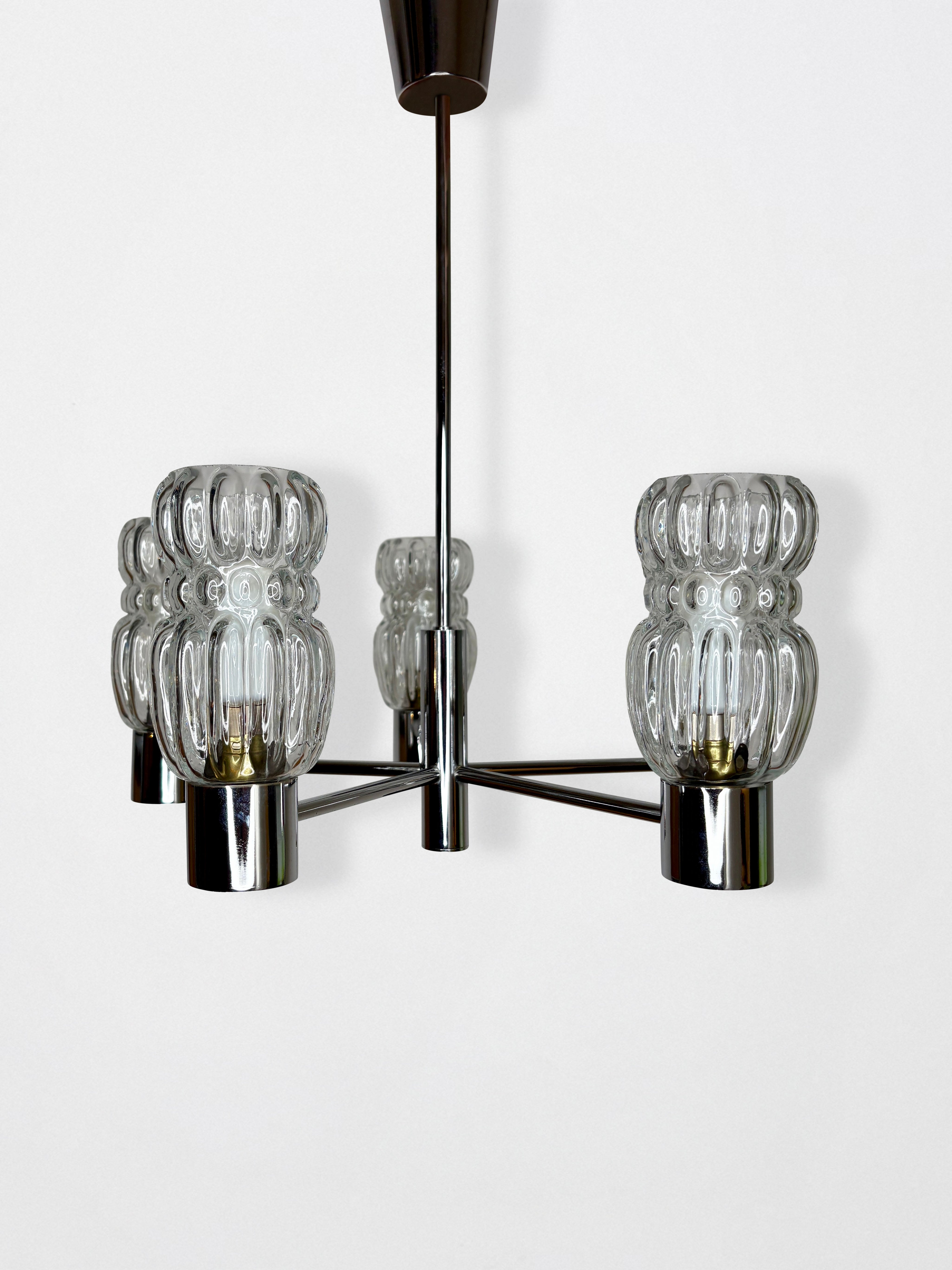 Lustre 5 feux années 60