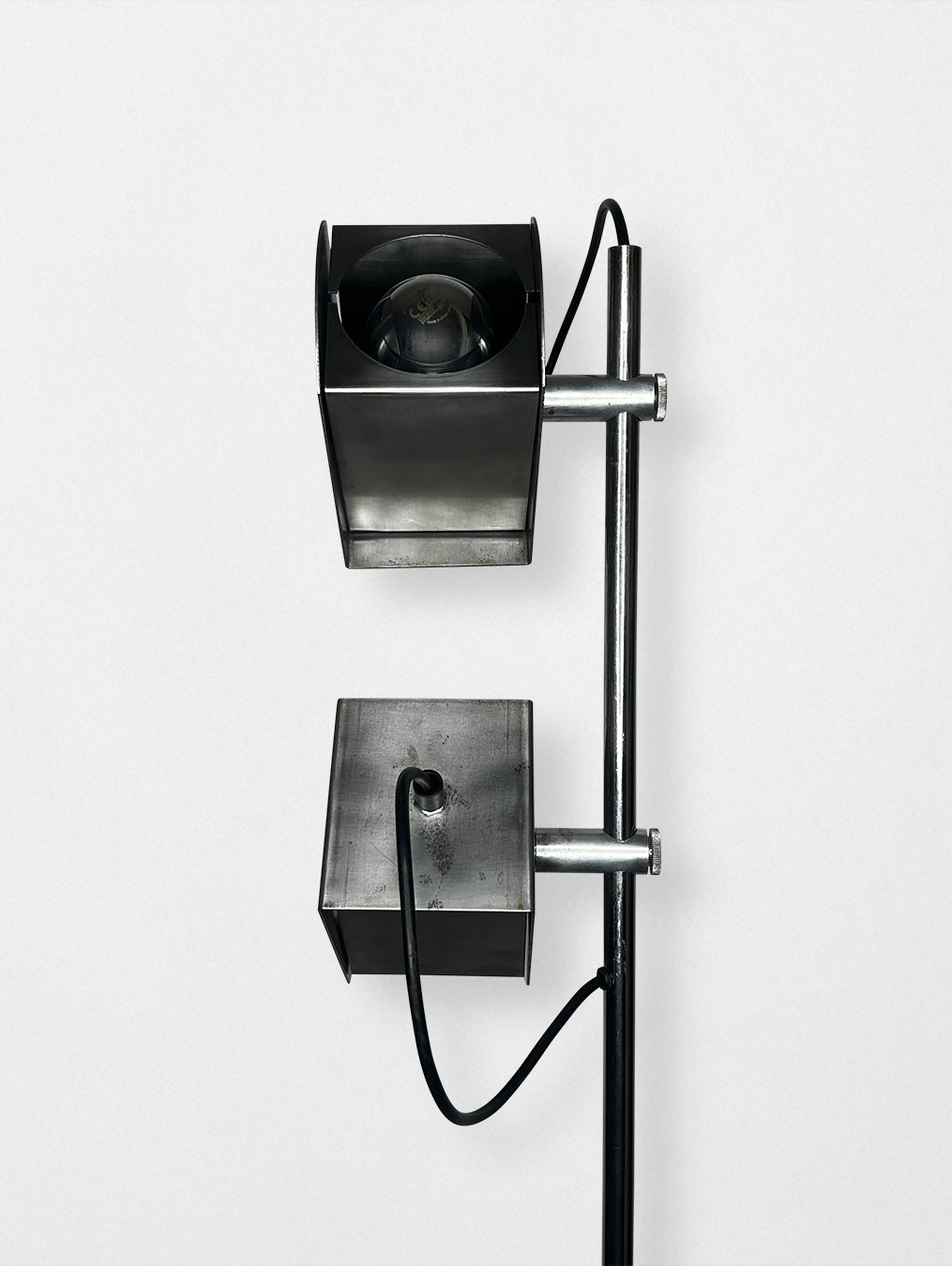 Lampadaire italien en chrome